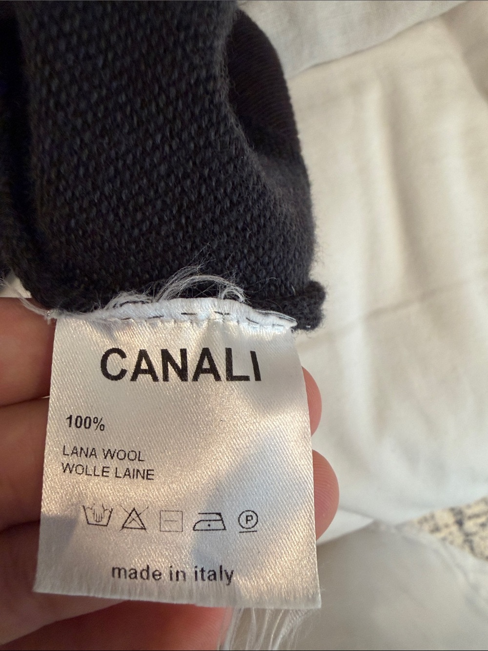 Canali 1934 100% Wool Quarter Zip Sweater Navy Blue Made In Italy Size 54 View 3